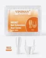 Set 120 Tipsuri Dual Forms Reutilizabile Rocket Migdala,15 marimi