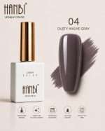 Oje Semipermanenta Dusty Mauve Grey Collection Hanbi 15ml - imagine 3