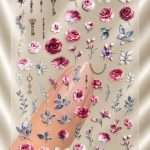 Stikere Unghii-Abtibilduri Nail Art Flori MG-39