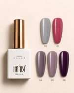 Oje Semipermanenta Dusty Mauve Grey Collection Hanbi 15ml