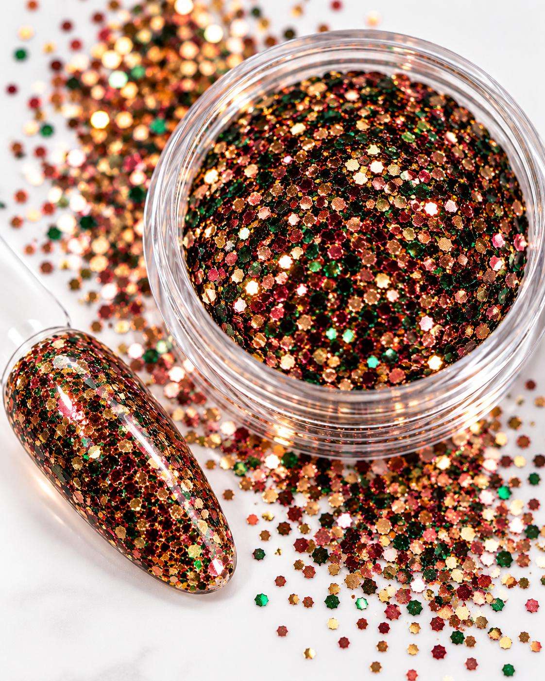paiete hexa Paiete Cameleon Nail Art-Christmas Sparkle - imagine 1