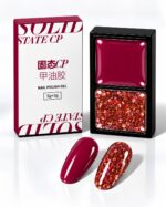 Set Gel Colorat Solid + Glitter Vinimay – 5g + 3g - imagine 6