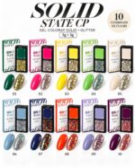 Set Gel Colorat Solid + Glitter Vinimay – 5g + 3g