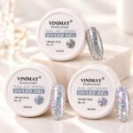 Gel Nail Art Vinimay cu Sclipici Ultimate Silver 8ml