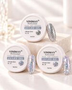 Gel Nail Art Vinimay cu Sclipici Ultimate Silver 8ml